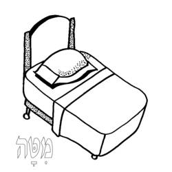 ぬりえページ: ベッド (オブジェクト) #168110 - 無料の印刷可能なぬりえページ
