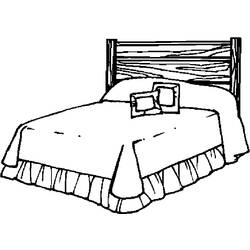 ぬりえページ: ベッド (オブジェクト) #168113 - 無料の印刷可能なぬりえページ