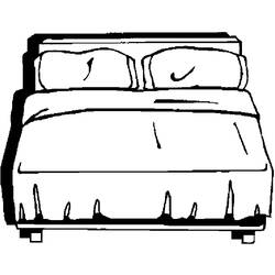 ぬりえページ: ベッド (オブジェクト) #168121 - 無料の印刷可能なぬりえページ