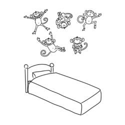 ぬりえページ: ベッド (オブジェクト) #168130 - 無料の印刷可能なぬりえページ