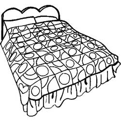 ぬりえページ: ベッド (オブジェクト) #168133 - 無料の印刷可能なぬりえページ