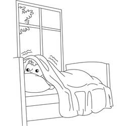 ぬりえページ: ベッド (オブジェクト) #168135 - 無料の印刷可能なぬりえページ
