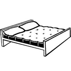 ぬりえページ: ベッド (オブジェクト) #168137 - 無料の印刷可能なぬりえページ