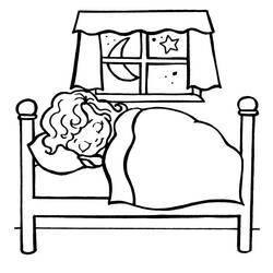ぬりえページ: ベッド (オブジェクト) #168196 - 無料の印刷可能なぬりえページ