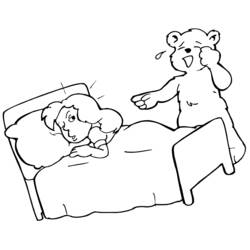ぬりえページ: ベッド (オブジェクト) #168208 - 無料の印刷可能なぬりえページ