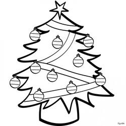 ぬりえページ: クリスマスツリー (オブジェクト) #167442 - 無料の印刷可能なぬりえページ
