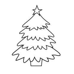 ぬりえページ: クリスマスツリー (オブジェクト) #167443 - 無料の印刷可能なぬりえページ