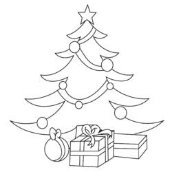 ぬりえページ: クリスマスツリー (オブジェクト) #167445 - 無料の印刷可能なぬりえページ