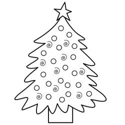 ぬりえページ: クリスマスツリー (オブジェクト) #167446 - 無料の印刷可能なぬりえページ