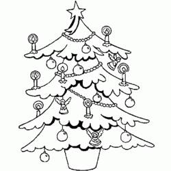 ぬりえページ: クリスマスツリー (オブジェクト) #167447 - 無料の印刷可能なぬりえページ