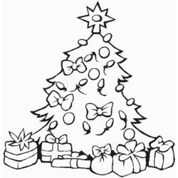 ぬりえページ: クリスマスツリー (オブジェクト) #167450 - 無料の印刷可能なぬりえページ