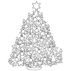 ぬりえページ: クリスマスツリー (オブジェクト) #167456 - 無料の印刷可能なぬりえページ