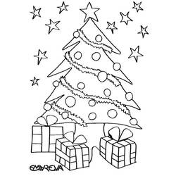 ぬりえページ: クリスマスツリー (オブジェクト) #167457 - 無料の印刷可能なぬりえページ