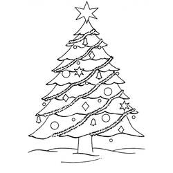 ぬりえページ: クリスマスツリー (オブジェクト) #167458 - 無料の印刷可能なぬりえページ