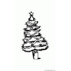 ぬりえページ: クリスマスツリー (オブジェクト) #167471 - 無料の印刷可能なぬりえページ