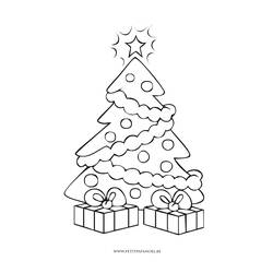 ぬりえページ: クリスマスツリー (オブジェクト) #167481 - 無料の印刷可能なぬりえページ