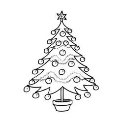 ぬりえページ: クリスマスツリー (オブジェクト) #167483 - 無料の印刷可能なぬりえページ