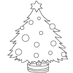 ぬりえページ: クリスマスツリー (オブジェクト) #167486 - 無料の印刷可能なぬりえページ