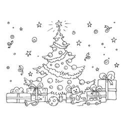 ぬりえページ: クリスマスツリー (オブジェクト) #167488 - 無料の印刷可能なぬりえページ