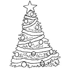 ぬりえページ: クリスマスツリー (オブジェクト) #167493 - 無料の印刷可能なぬりえページ