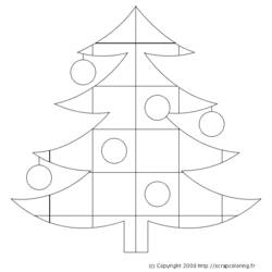 ぬりえページ: クリスマスツリー (オブジェクト) #167495 - 無料の印刷可能なぬりえページ