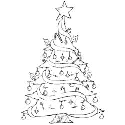 ぬりえページ: クリスマスツリー (オブジェクト) #167497 - 無料の印刷可能なぬりえページ