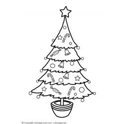 ぬりえページ: クリスマスツリー (オブジェクト) #167498 - 無料の印刷可能なぬりえページ