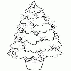 ぬりえページ: クリスマスツリー (オブジェクト) #167510 - 無料の印刷可能なぬりえページ