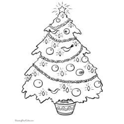 ぬりえページ: クリスマスツリー (オブジェクト) #167522 - 無料の印刷可能なぬりえページ