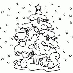 ぬりえページ: クリスマスツリー (オブジェクト) #167534 - 無料の印刷可能なぬりえページ