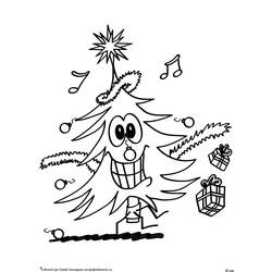 ぬりえページ: クリスマスツリー (オブジェクト) #167539 - 無料の印刷可能なぬりえページ