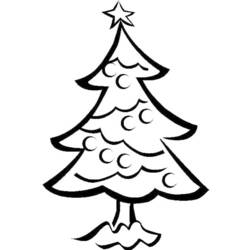ぬりえページ: クリスマスツリー (オブジェクト) #167543 - 無料の印刷可能なぬりえページ