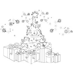 ぬりえページ: クリスマスツリー (オブジェクト) #167547 - 無料の印刷可能なぬりえページ