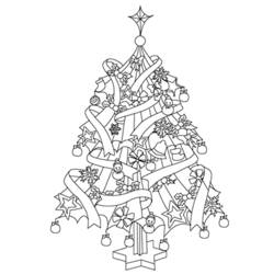 ぬりえページ: クリスマスツリー (オブジェクト) #167549 - 無料の印刷可能なぬりえページ