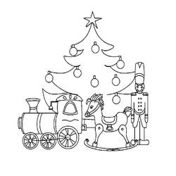 ぬりえページ: クリスマスツリー (オブジェクト) #167566 - 無料の印刷可能なぬりえページ