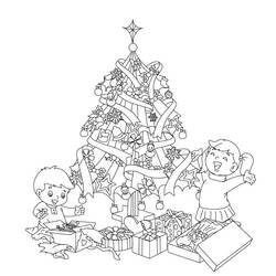 ぬりえページ: クリスマスツリー (オブジェクト) #167567 - 無料の印刷可能なぬりえページ