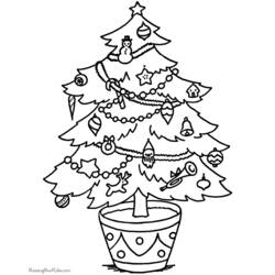 ぬりえページ: クリスマスツリー (オブジェクト) #167574 - 無料の印刷可能なぬりえページ
