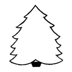 ぬりえページ: クリスマスツリー (オブジェクト) #167577 - 無料の印刷可能なぬりえページ