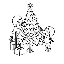 ぬりえページ: クリスマスツリー (オブジェクト) #167583 - 無料の印刷可能なぬりえページ