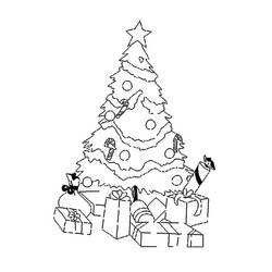 ぬりえページ: クリスマスツリー (オブジェクト) #167613 - 無料の印刷可能なぬりえページ