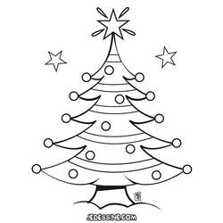 ぬりえページ: クリスマスツリー (オブジェクト) #167615 - 無料の印刷可能なぬりえページ