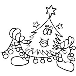 ぬりえページ: クリスマスツリー (オブジェクト) #167620 - 無料の印刷可能なぬりえページ
