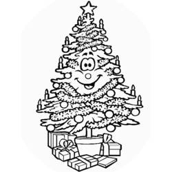 ぬりえページ: クリスマスツリー (オブジェクト) #167629 - 無料の印刷可能なぬりえページ