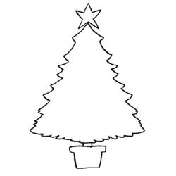 ぬりえページ: クリスマスツリー (オブジェクト) #167631 - 無料の印刷可能なぬりえページ