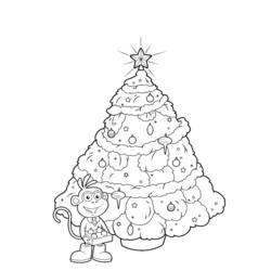 ぬりえページ: クリスマスツリー (オブジェクト) #167661 - 無料の印刷可能なぬりえページ