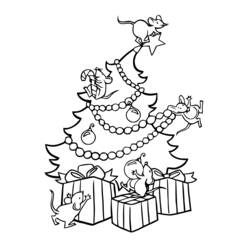ぬりえページ: クリスマスツリー (オブジェクト) #167674 - 無料の印刷可能なぬりえページ