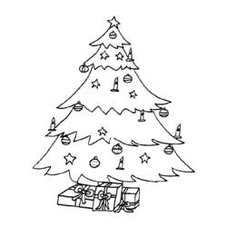 ぬりえページ: クリスマスツリー (オブジェクト) #167678 - 無料の印刷可能なぬりえページ