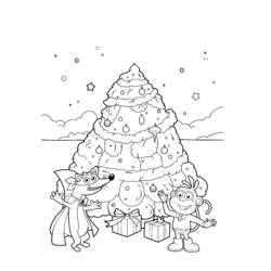 ぬりえページ: クリスマスツリー (オブジェクト) #167681 - 無料の印刷可能なぬりえページ