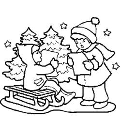 ぬりえページ: クリスマスツリー (オブジェクト) #167703 - 無料の印刷可能なぬりえページ