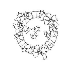 ぬりえページ: クリスマスリース (オブジェクト) #169350 - 無料の印刷可能なぬりえページ